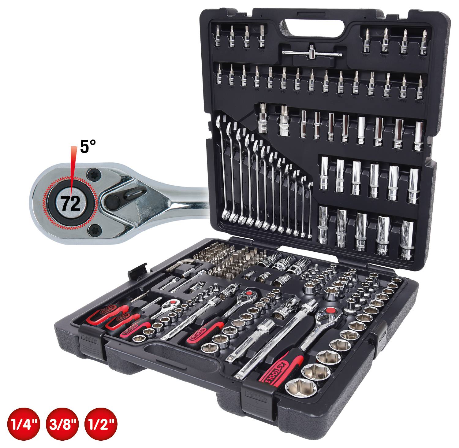 KS Tools 918.0216 Steckschlüsselsatz 216teilig 918.0216