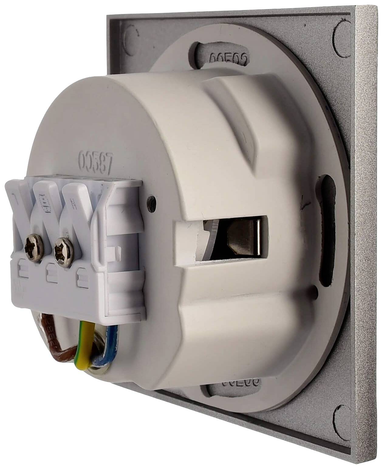 Deko Light Abdeckung eckig grau Winkel für Alwaid 930489 Abdeckung Grau