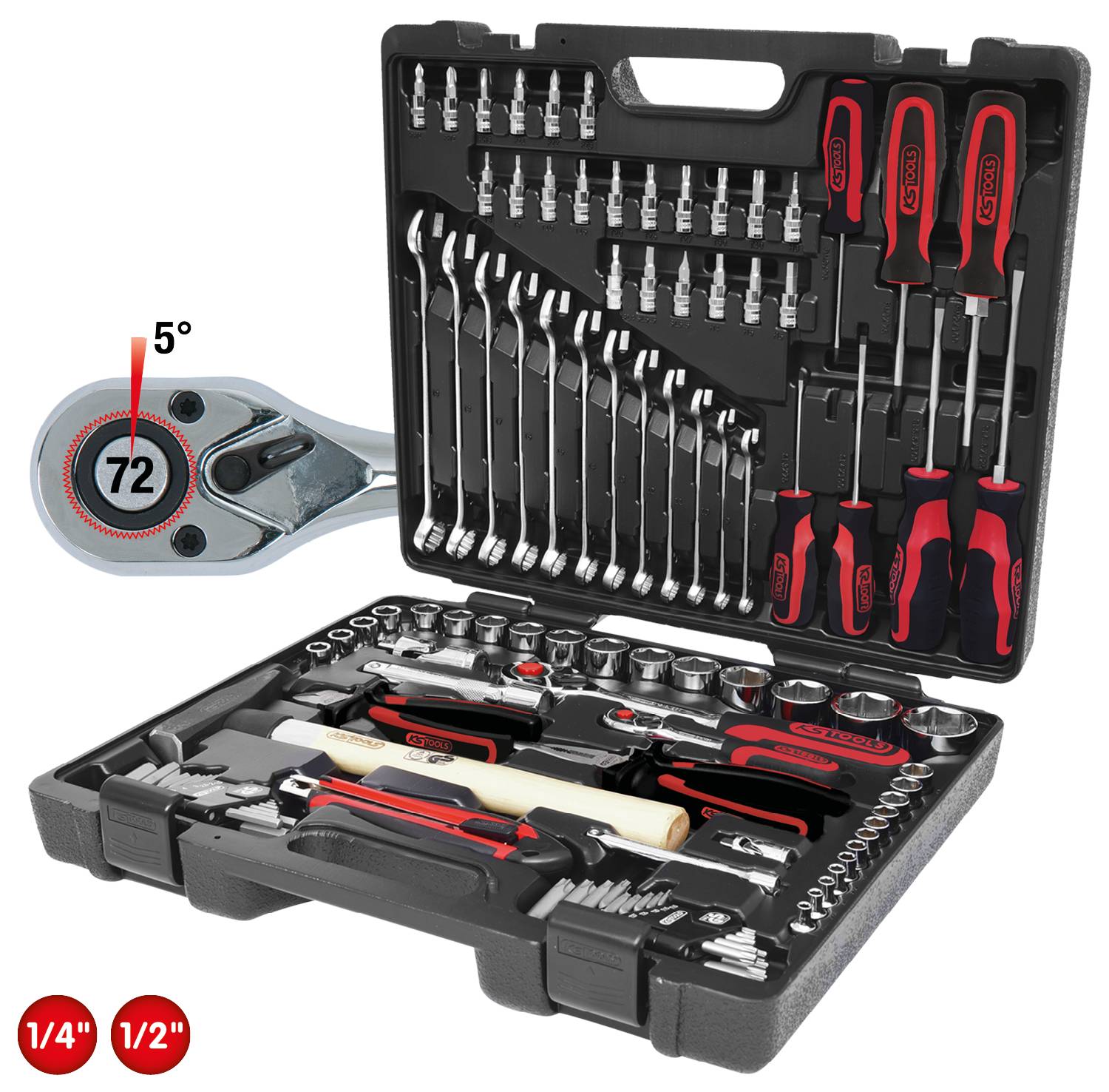 KS Tools 918.0797 918.0797 Werkzeugset Universal im Koffer 97teilig