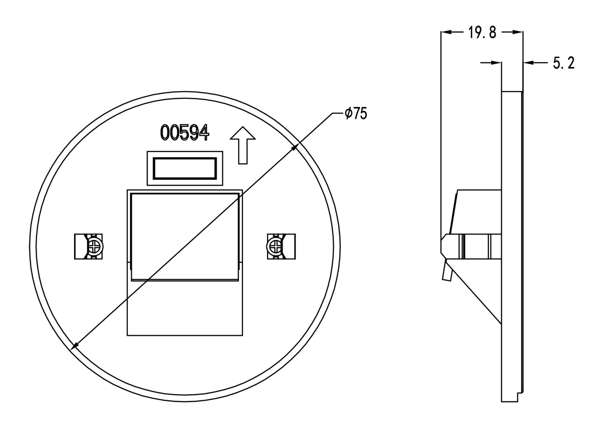 Deko Light Abdeckung rund weiß für Alwaid 930500 Abdeckung Weiß (RAL 9016)