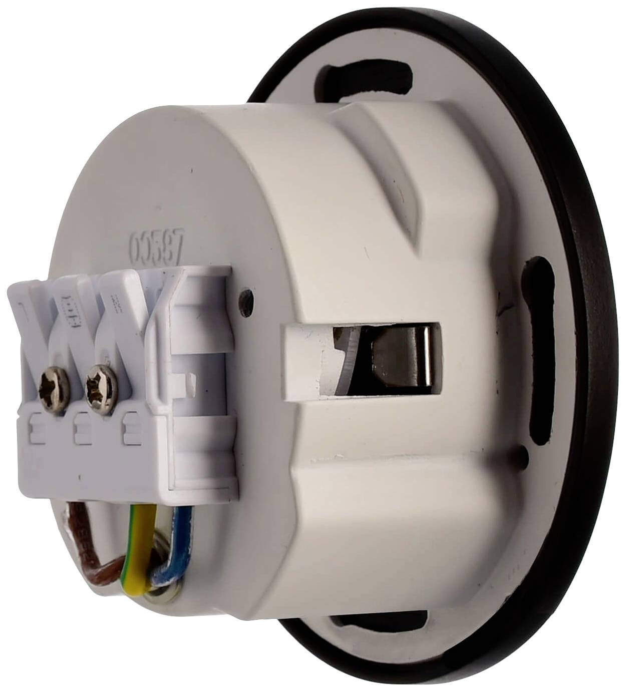 Deko Light Abdeckung rund schwarz Winkel für Alwaid 930505 Abdeckung Schwarz