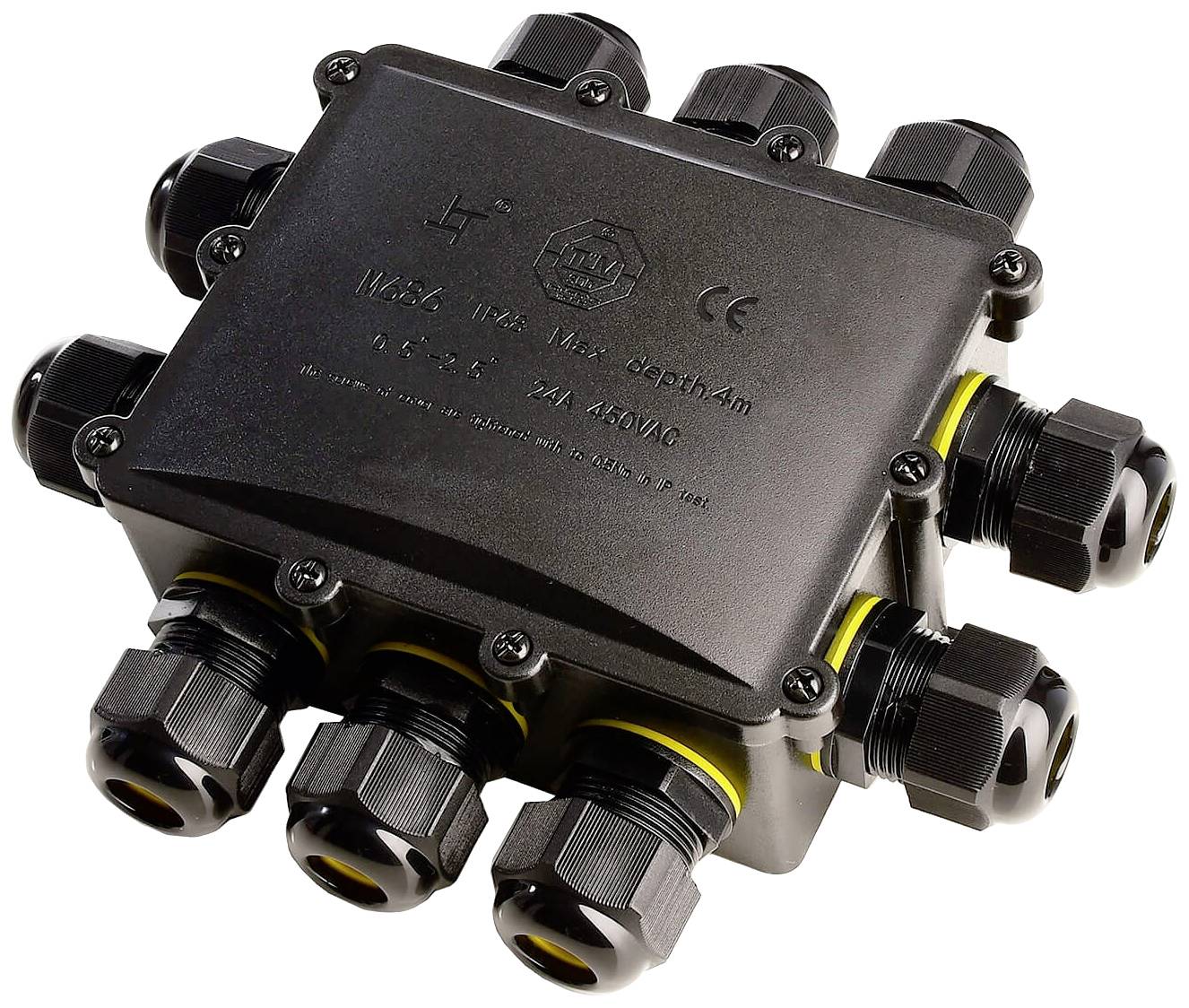 Deko Light 930574 10fach-Verteiler 450V Schwarz