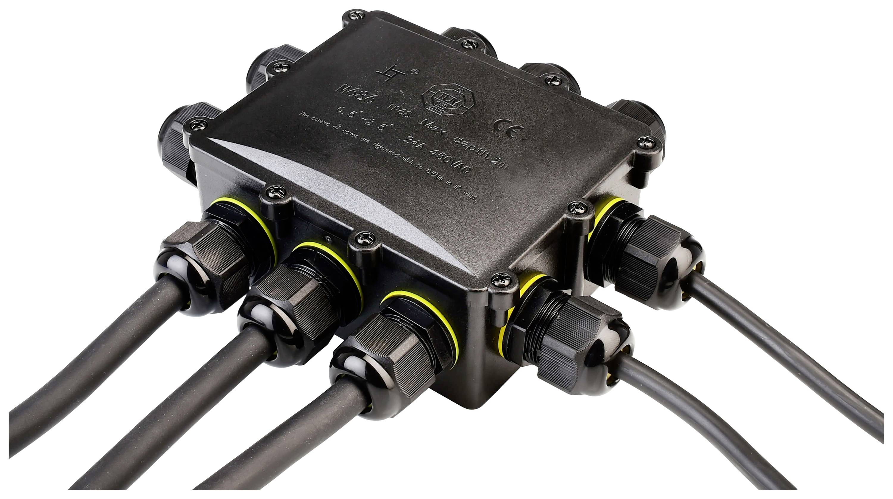 Deko Light 930574 10fach-Verteiler 450V Schwarz