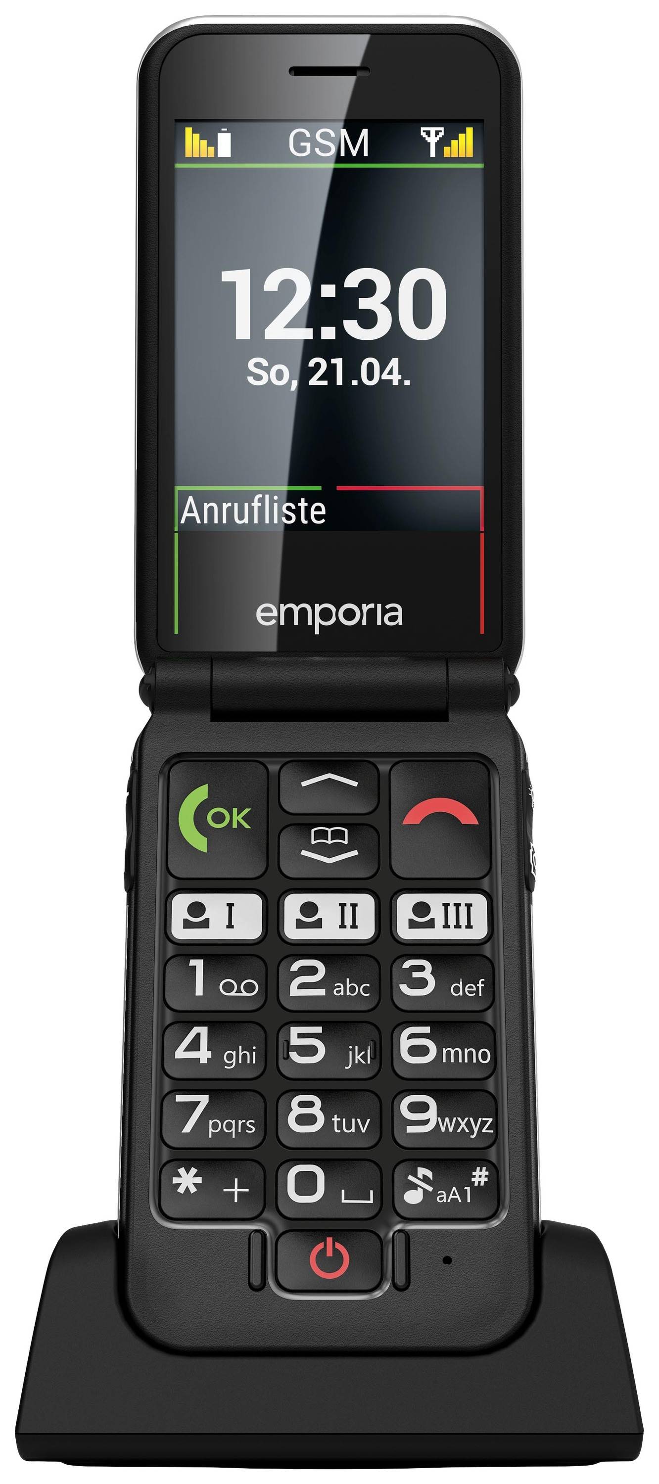 Emporia JOY Senioren-Klapp-Handy SOS Taste Schwarz