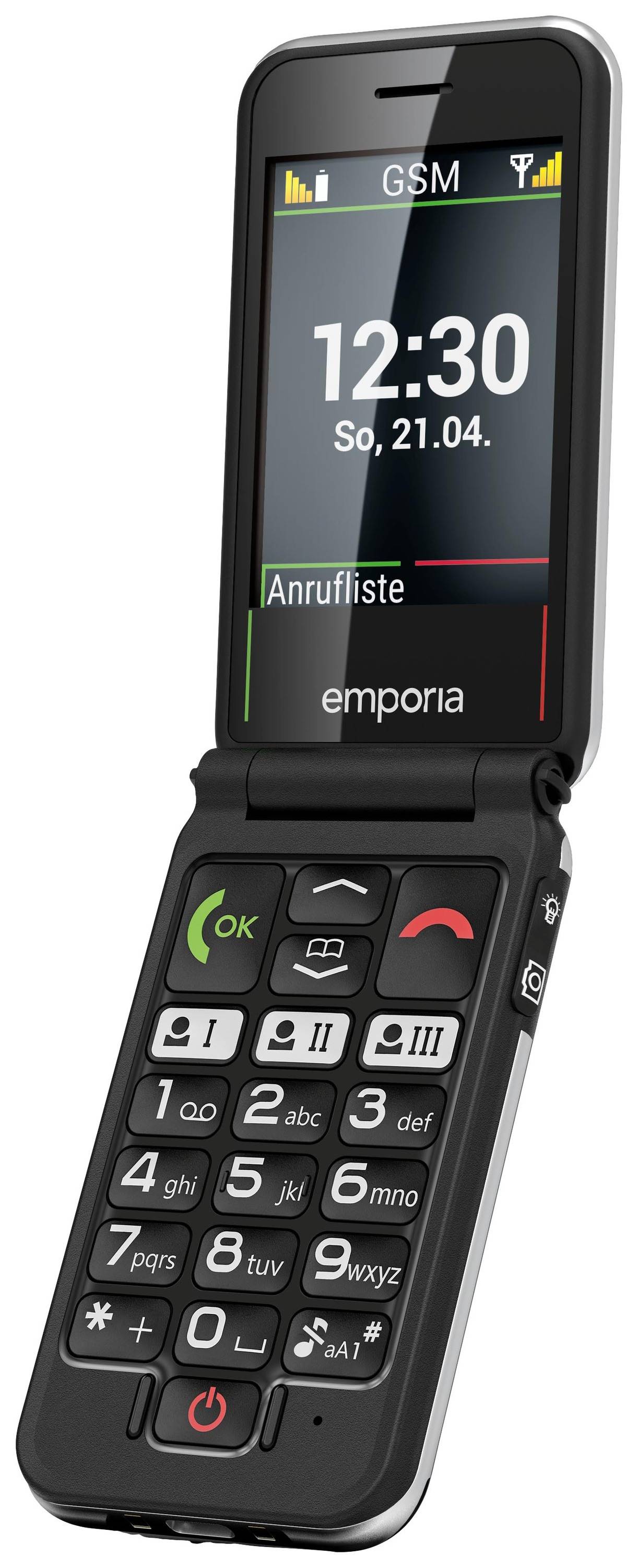 Emporia JOY Senioren-Klapp-Handy SOS Taste Schwarz