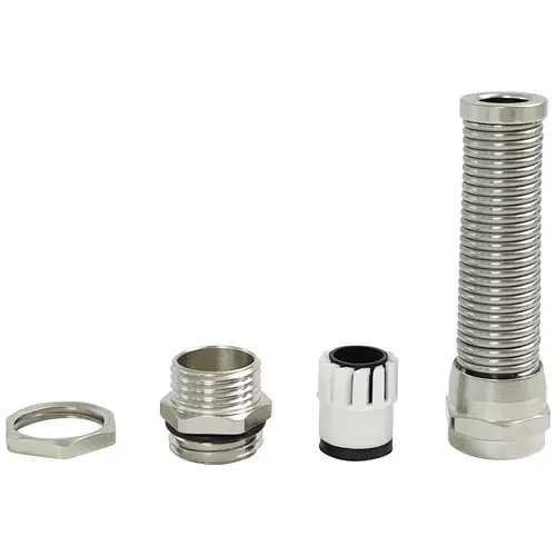 M18 Components TRU COMPONENTS HX-NZM18 N/A mit Zugentlastung M18 Messing Messing 1St ...