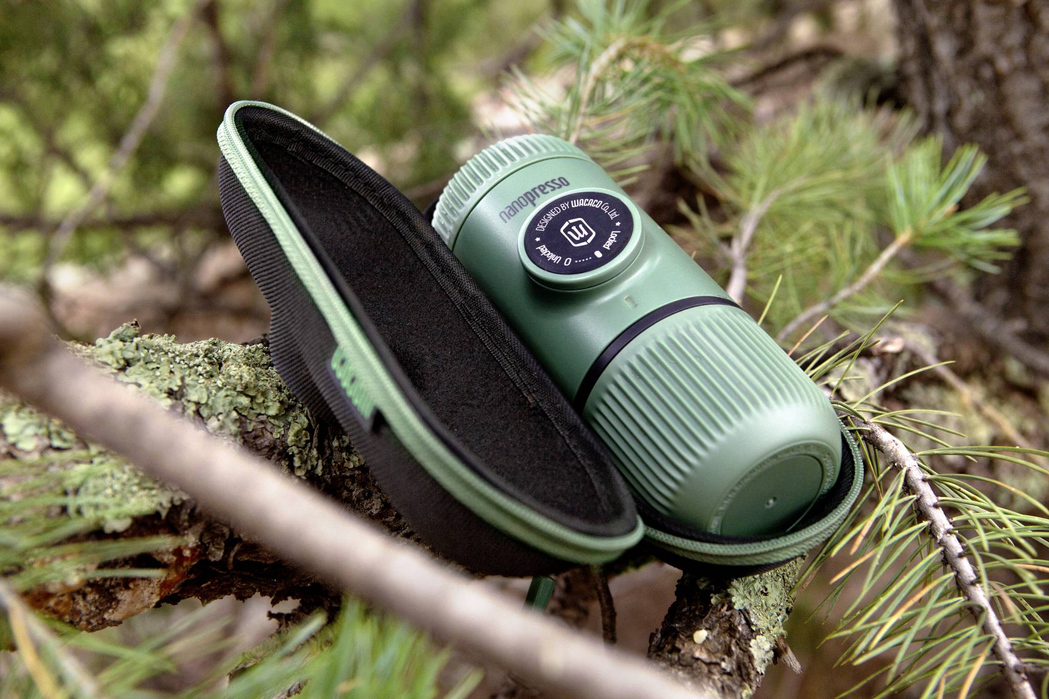 Wacaco WAC-Nano-Mg Espressomaschine Moosgrün