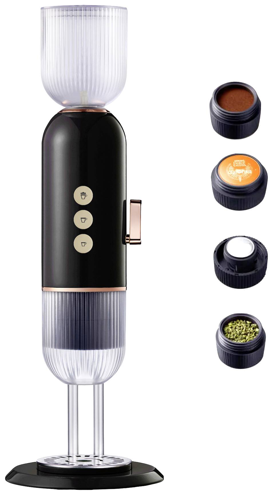 Dreiklang be smart 4-1 black Espressomaschine Schwarz 1650W