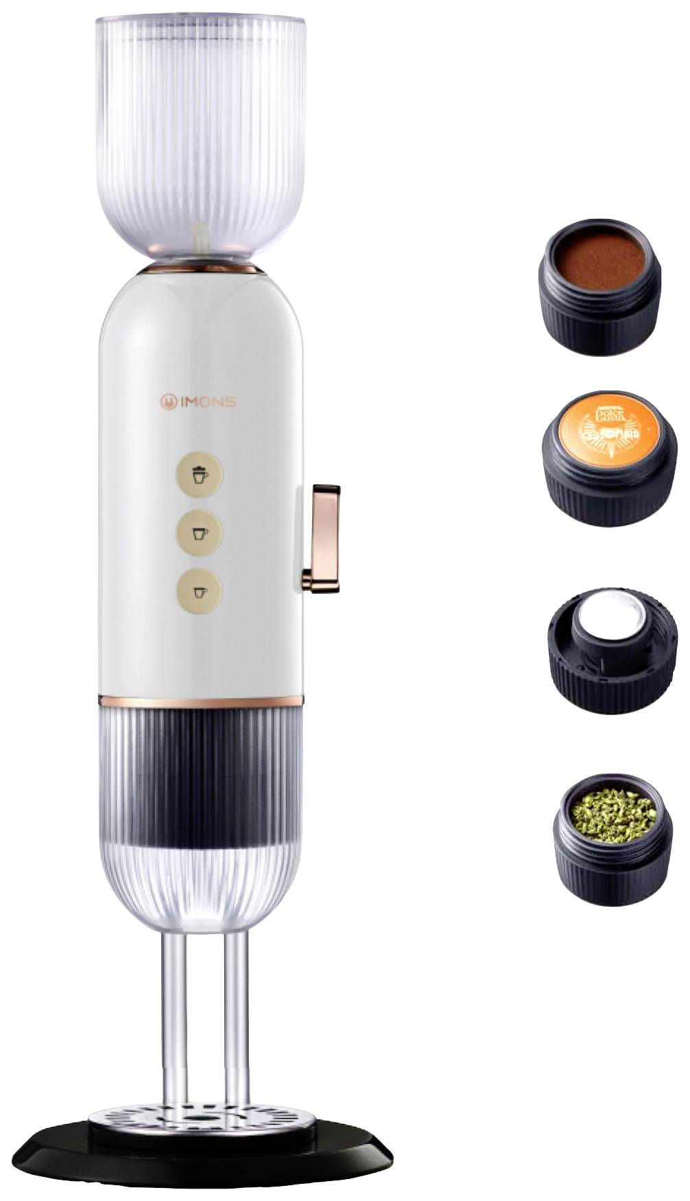 Dreiklang be smart 4-1 white Espressomaschine Weiß 1650W