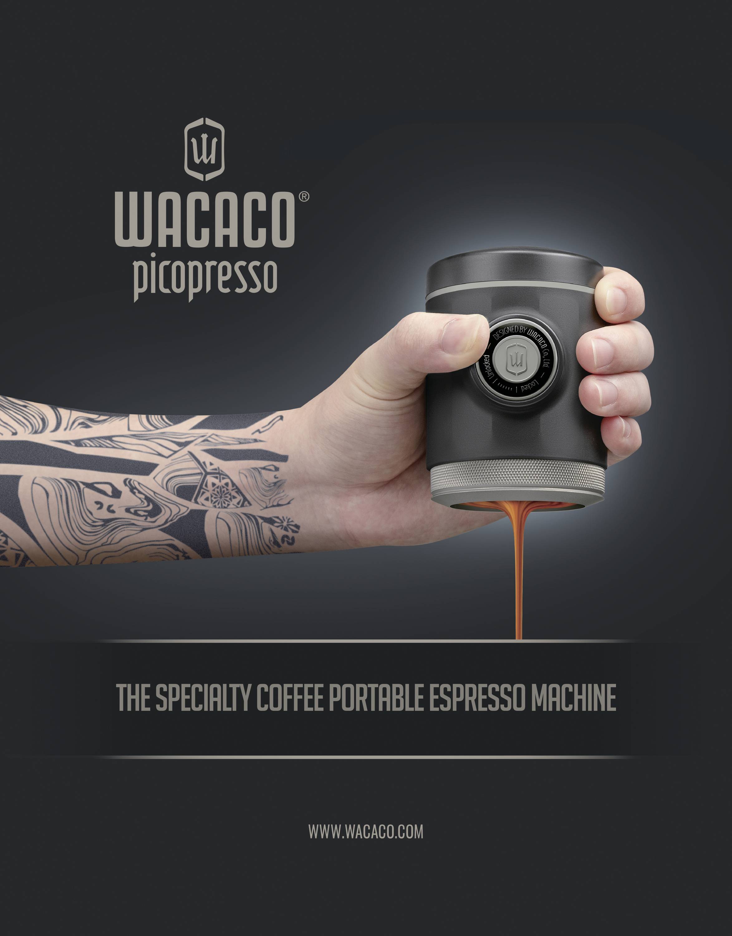 Wacaco 1078 Picopresso Espressomaschine Schwarz