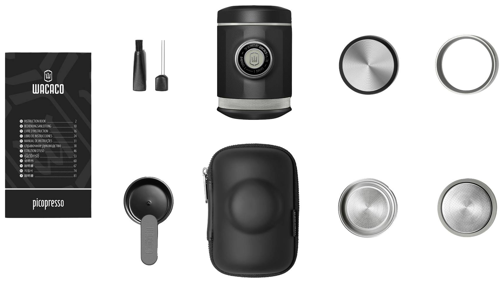 Wacaco 1078 Picopresso Espressomaschine Schwarz