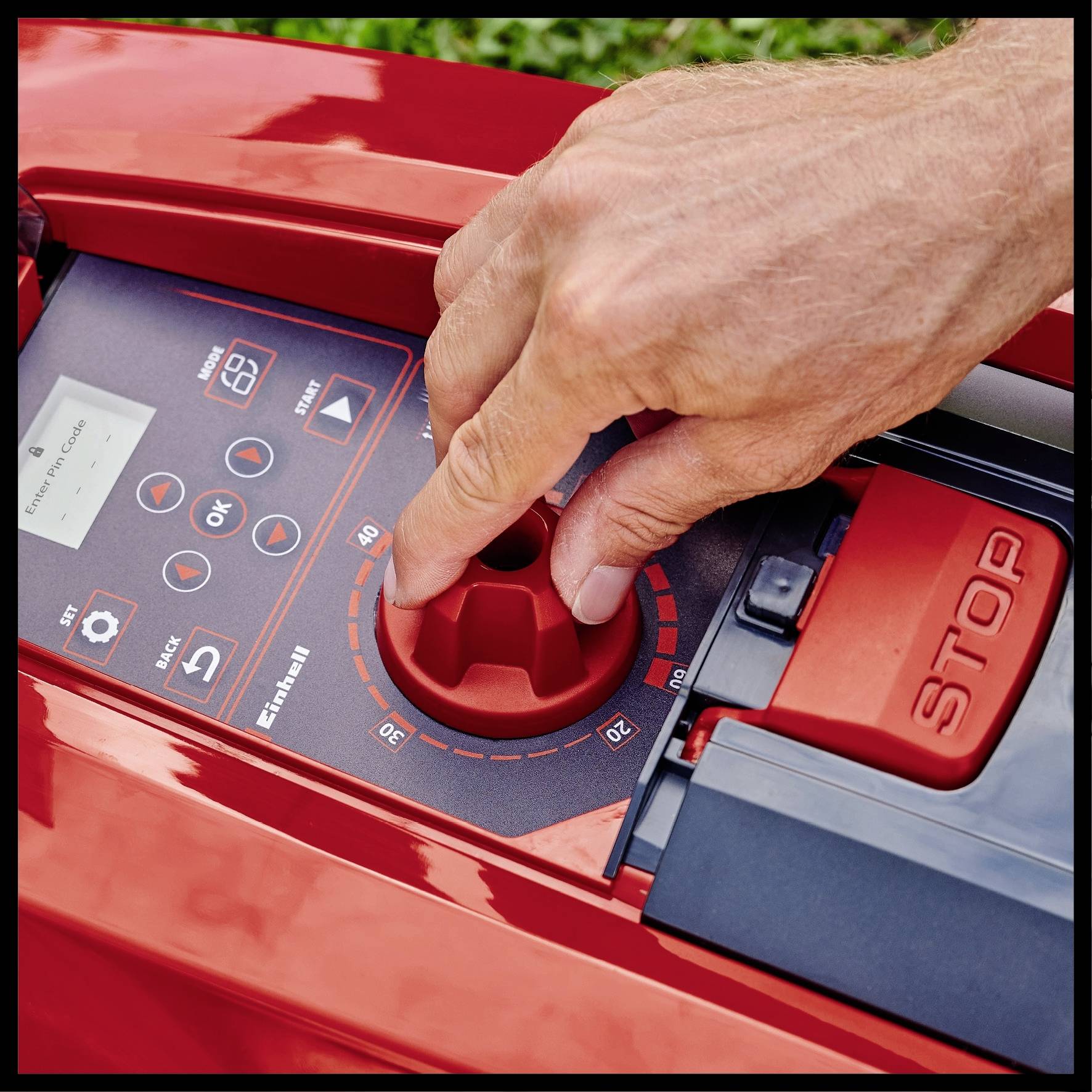 Einhell Power X-Change Mähroboter FREELEXO 750 LCD BT+ Mähroboter Geeignet für Fläche max. 750 m²