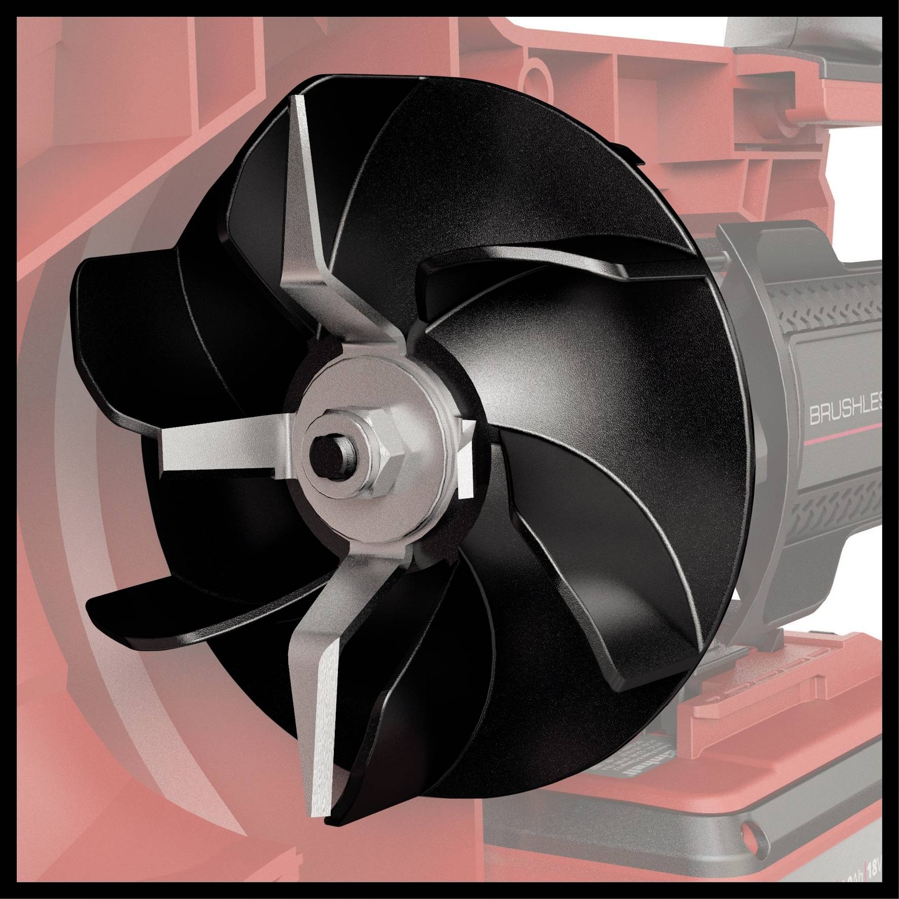 Einhell 3433625 Power X-Change VENTURRO 18/210 Akku Laubsauger Tragegurt, Softgriff, ohne Akku, ohne Ladegerät 18V