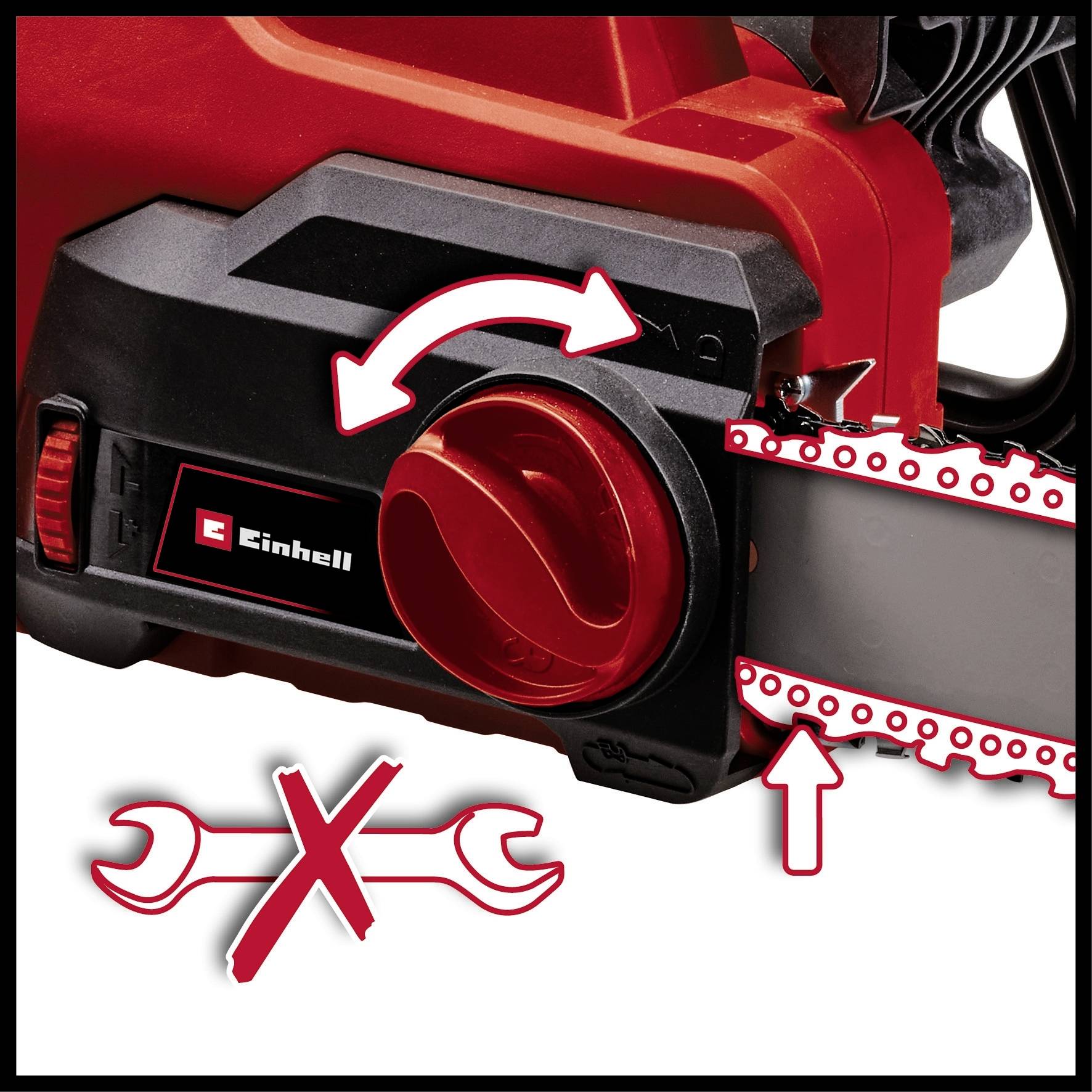 Einhell GC-EC 1935 Elektro Kettensäge Softgriff 1900W 230 V/50Hz Schwertlänge 350mm