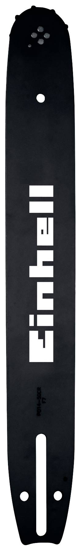 Ein schwarzes Sägeblatt mit dem weißen Schriftzug 'Einhell' in der Mitte.