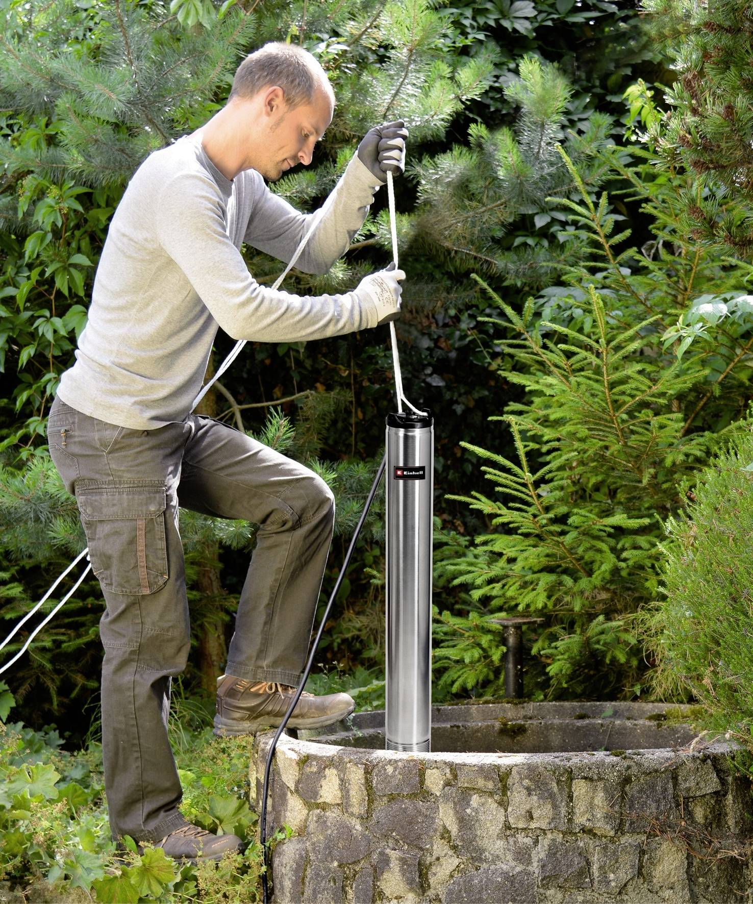 Einhell 4170937 Tiefbrunnenpumpe GE-DW 1155 N-A Tiefbrunnenpumpe 6000 l/h 55 m