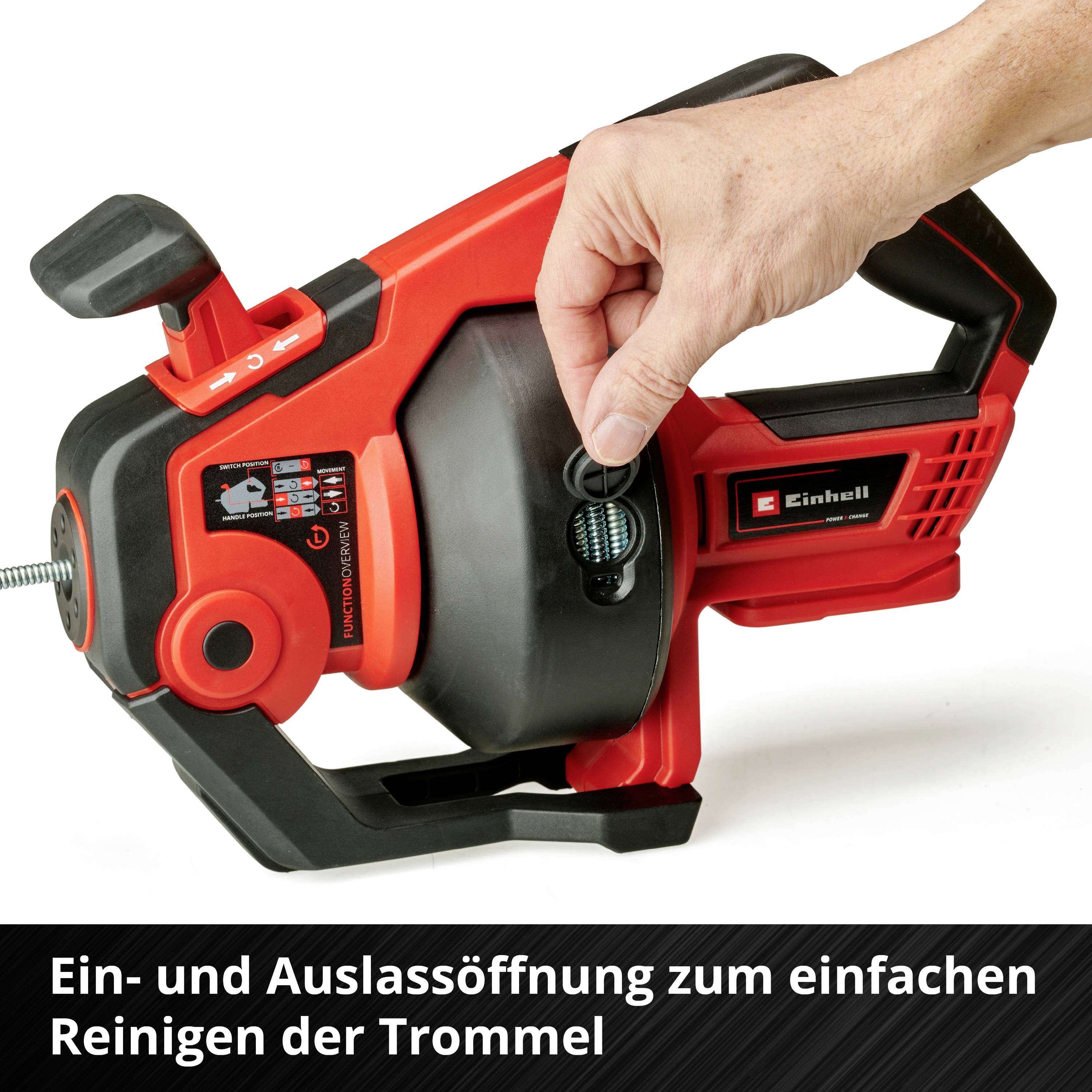 Einhell Power X-Change TE-DA 18/760 Li Solo 4514160 Rohrreiniger 362mm