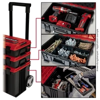 Einhell E-Case Tower 4540015 Transportkoffer Kunststoff Schwarz, Rot (L x B x H) 430 x 400 x 675mm Einhell E-Case Tower 4540015 Transportkoffer Kunststoff Schwarz, Rot (L x B x H) 430 x 400 x 675mm