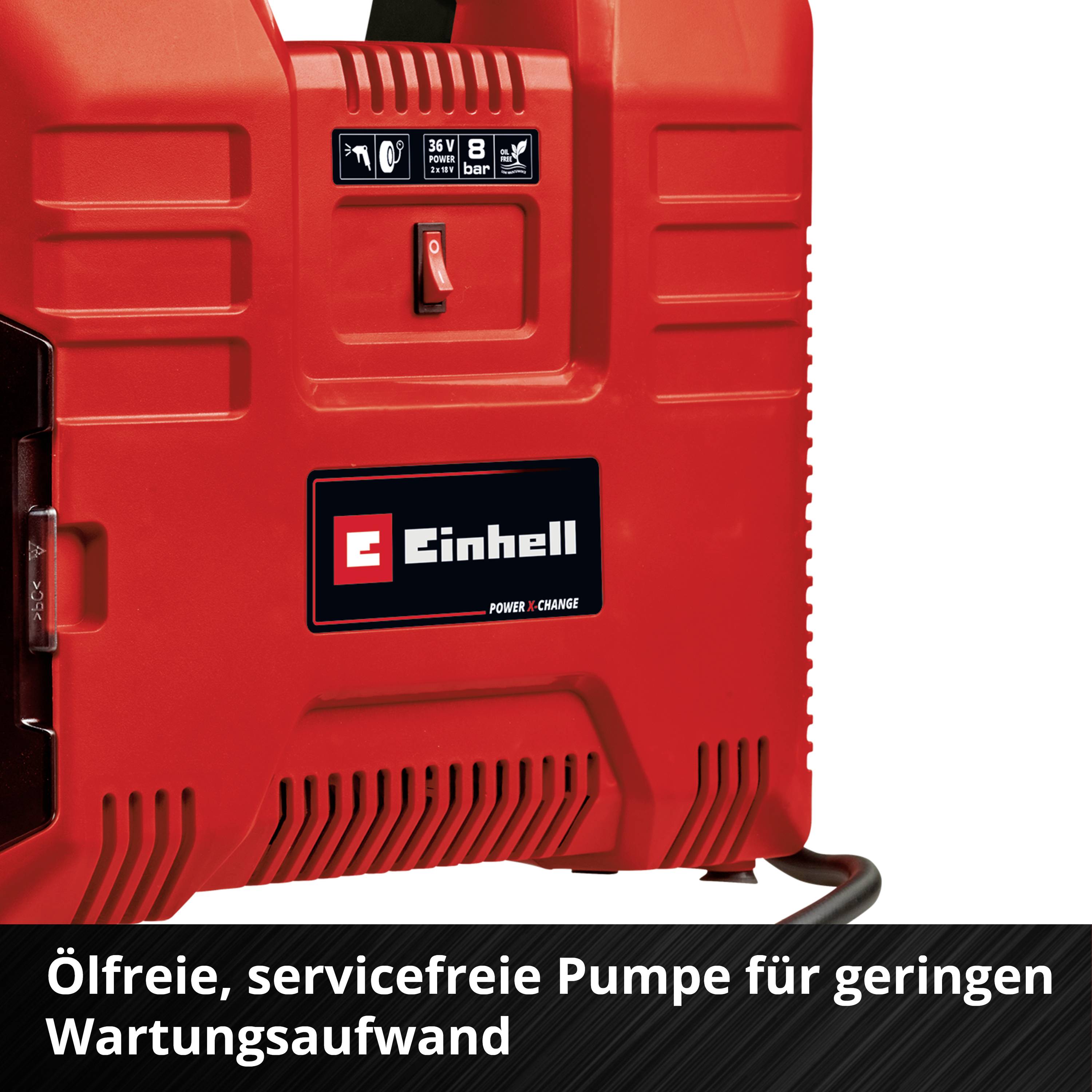Einhell 4020440 Kompressor Power X-Change TE-AC 36/8 Li OF 8 bar