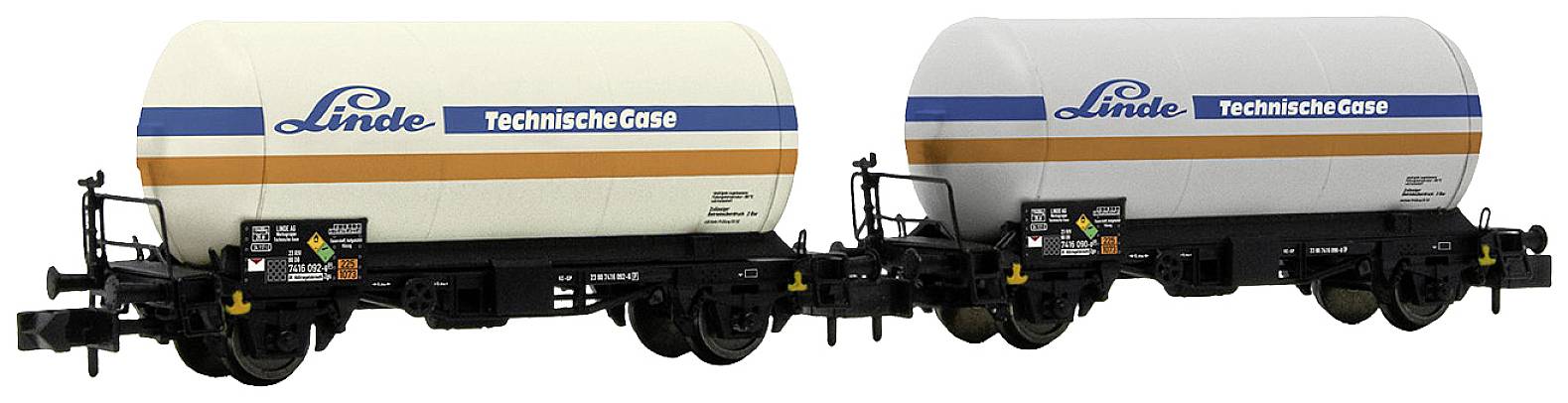 Arnold HN6603 N 2er-Set Gaskesselwagen Zgs, Linde der DB