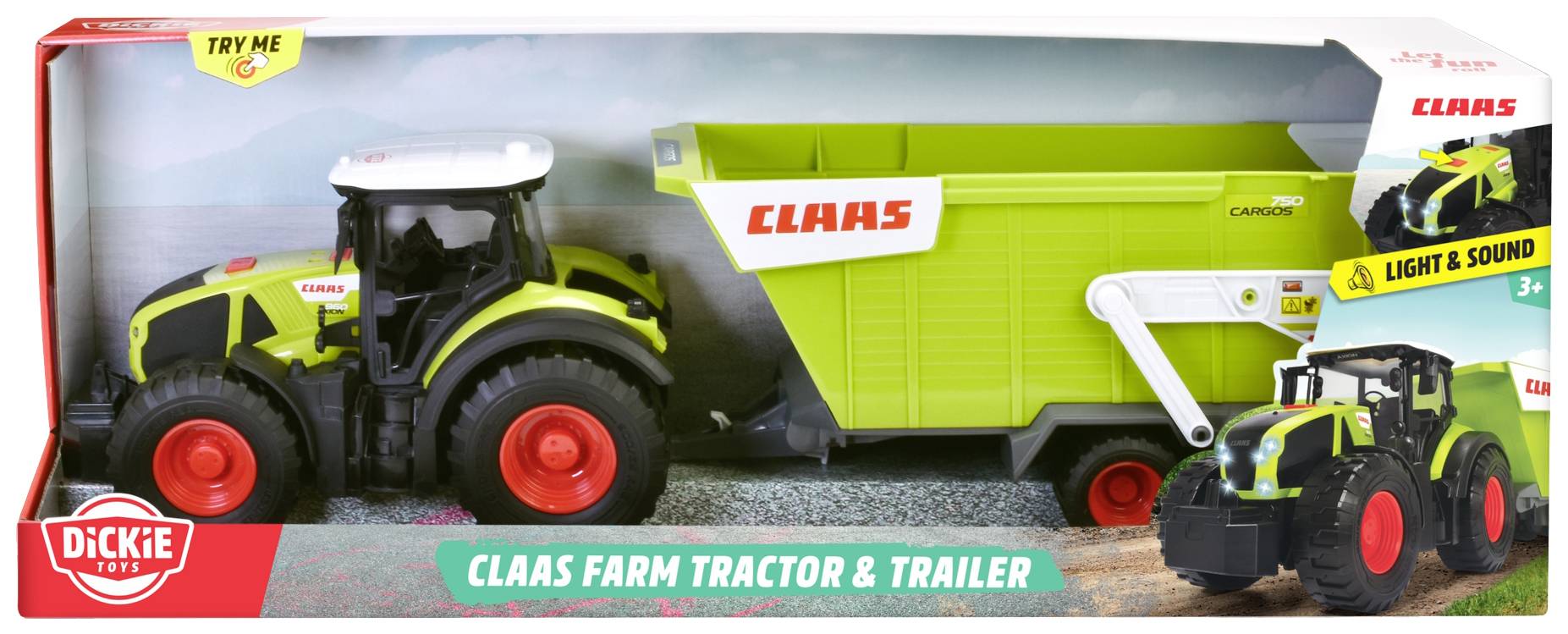 Dickie Toys Claas Farm Tractor & Trailer Fertigmodell Landwirtschafts Modell