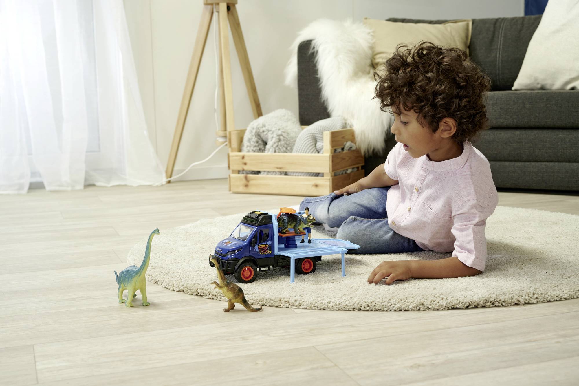 Dickie Toys LKW Modell Dino World Lab Fertigmodell LKW Modell