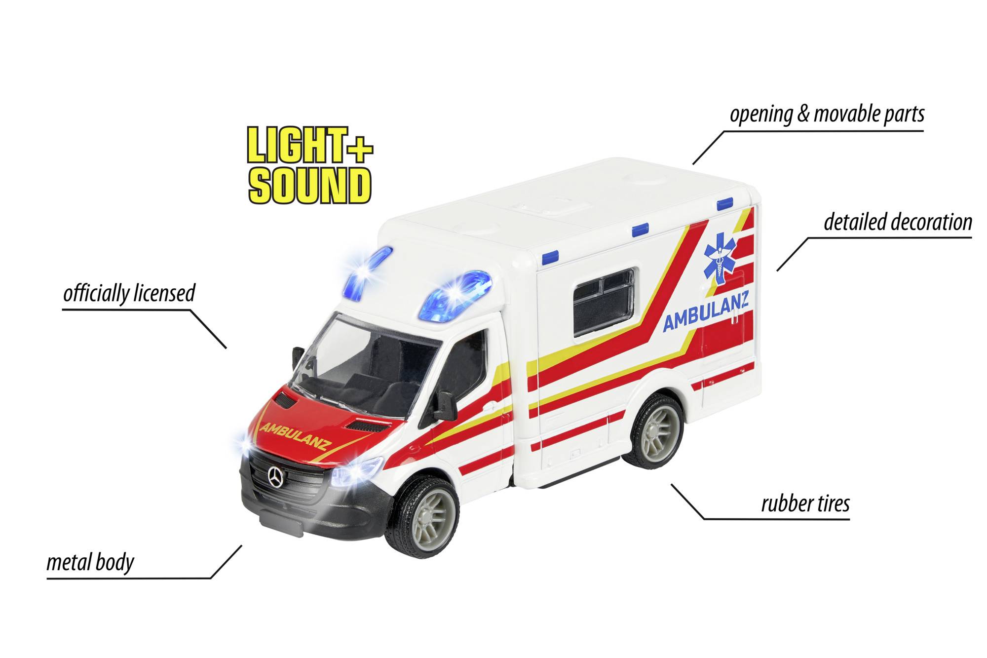 Majorette Mercedes-Benz Sprinter Ambulance Modellauto
