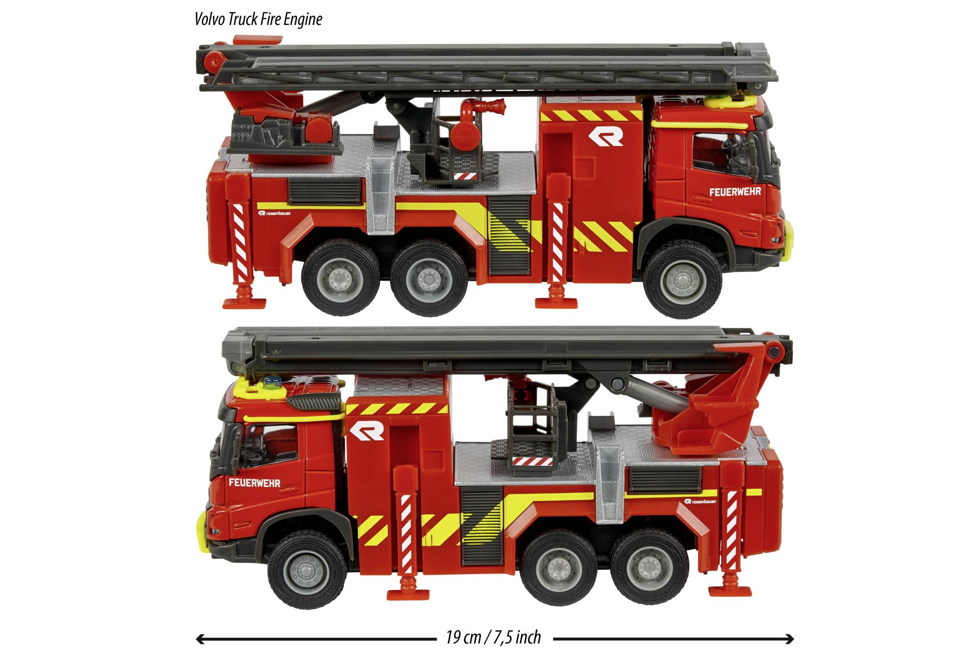 Majorette Volvo Truck Fire Engine Fertigmodell Nutzfahrzeug Modell