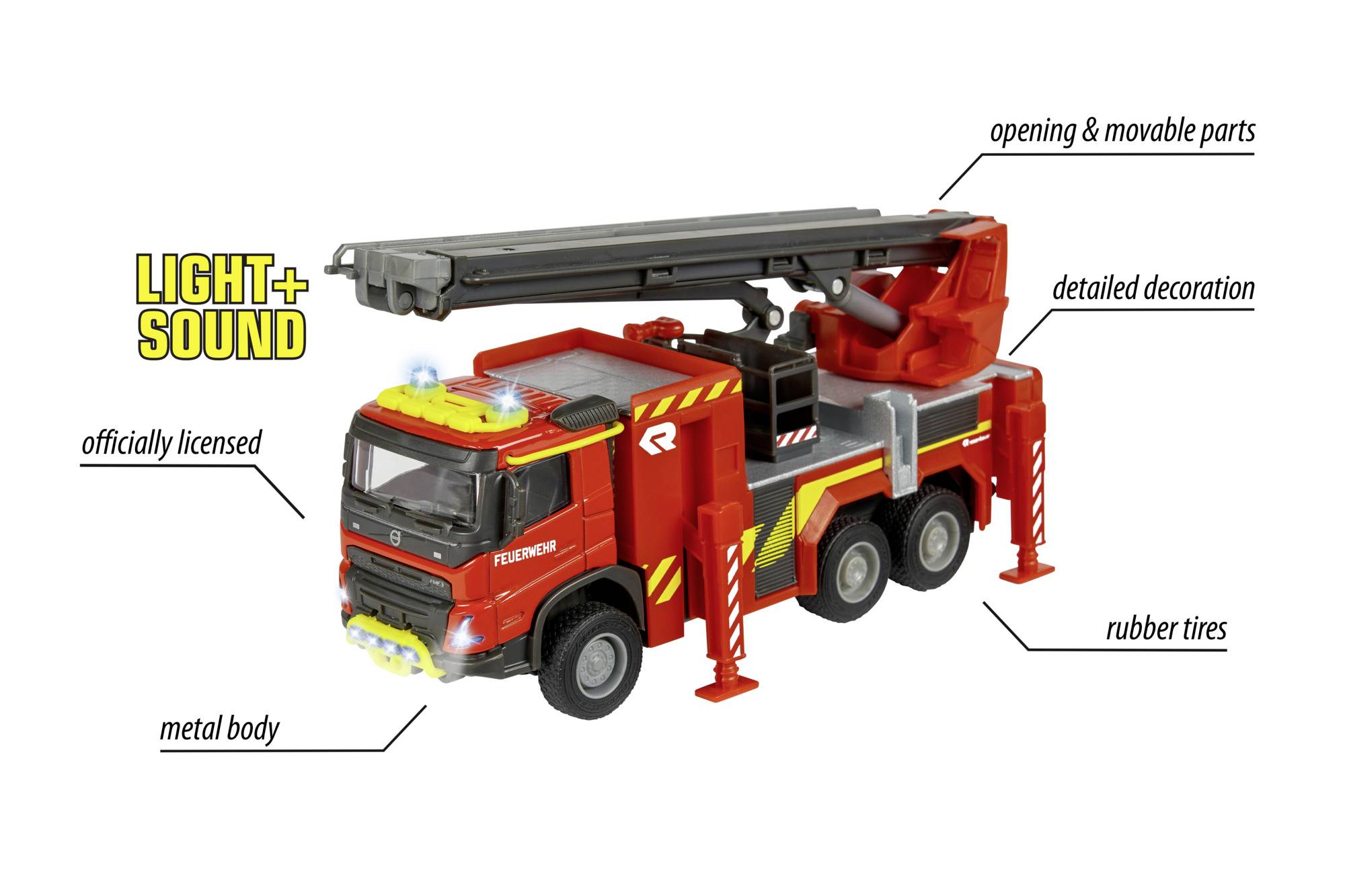 Majorette Volvo Truck Fire Engine Fertigmodell Nutzfahrzeug Modell