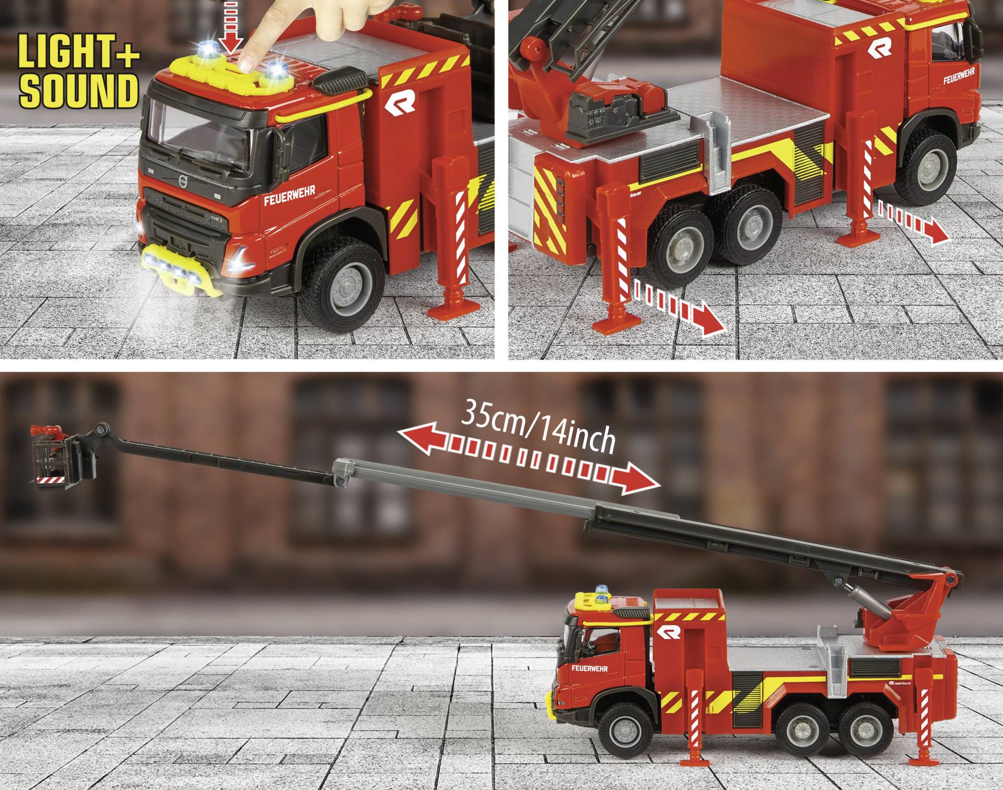 Majorette Volvo Truck Fire Engine Fertigmodell Nutzfahrzeug Modell