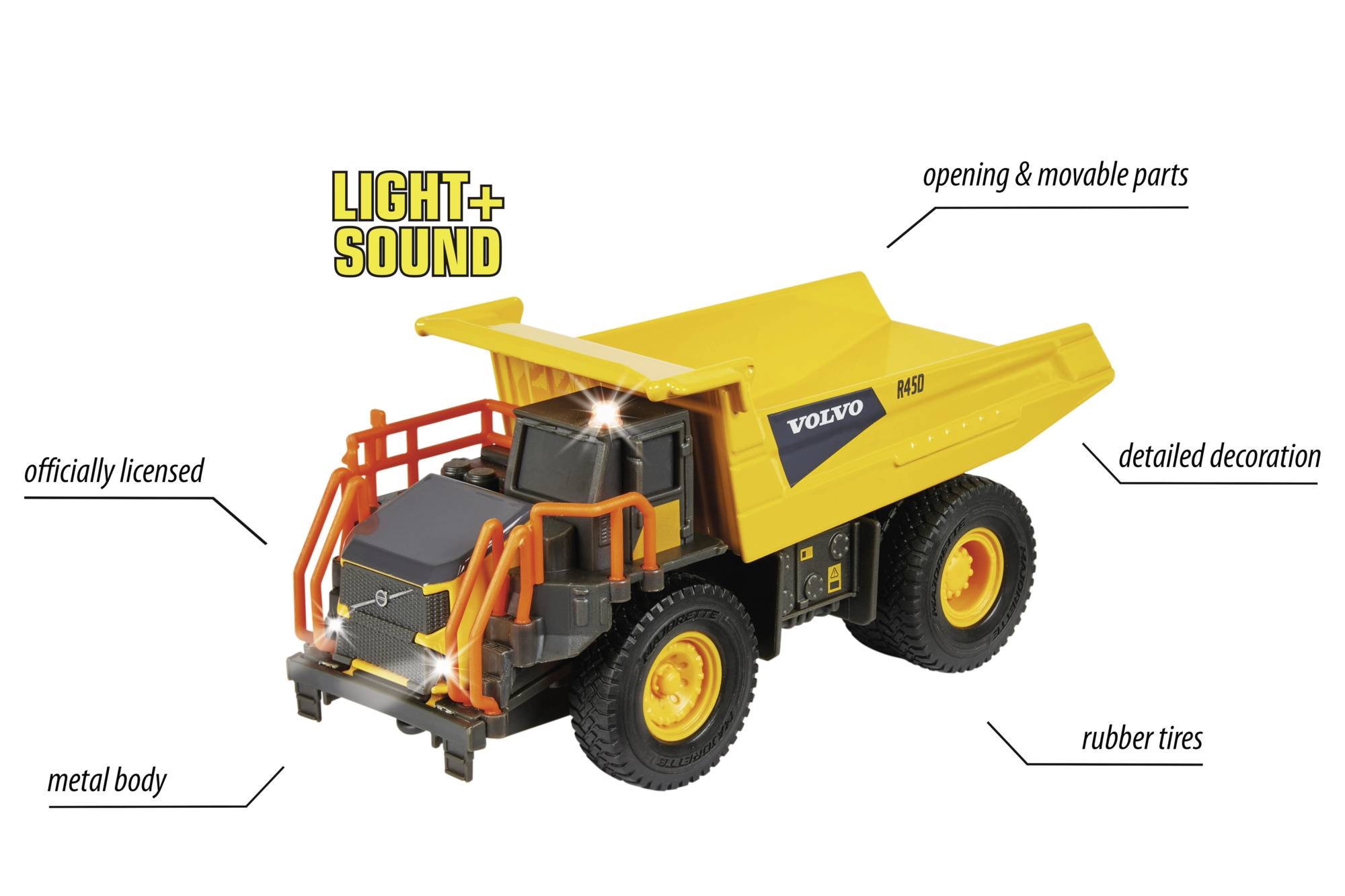 Majorette Volvo Rigid Hauler Fertigmodell Nutzfahrzeug Modell