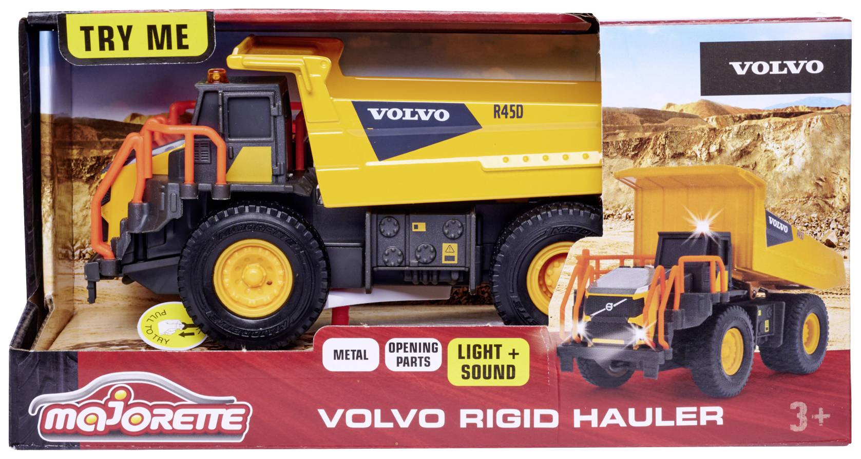 Majorette Volvo Rigid Hauler Fertigmodell Nutzfahrzeug Modell