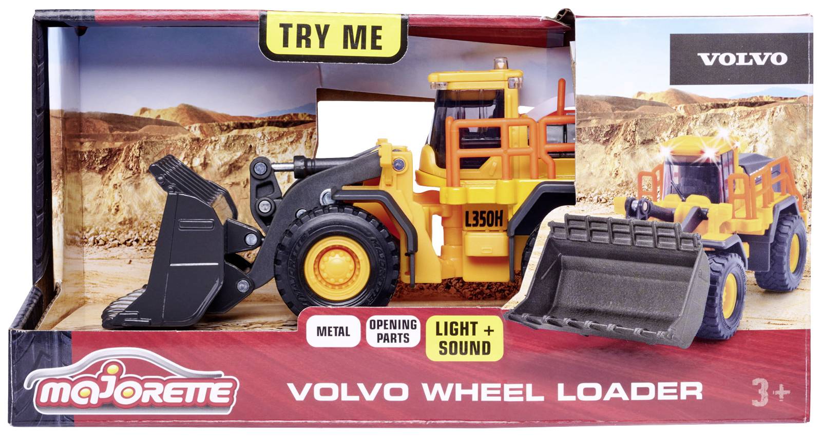 Majorette Volvo Wheel Loader Fertigmodell Baufahrzeug Modell