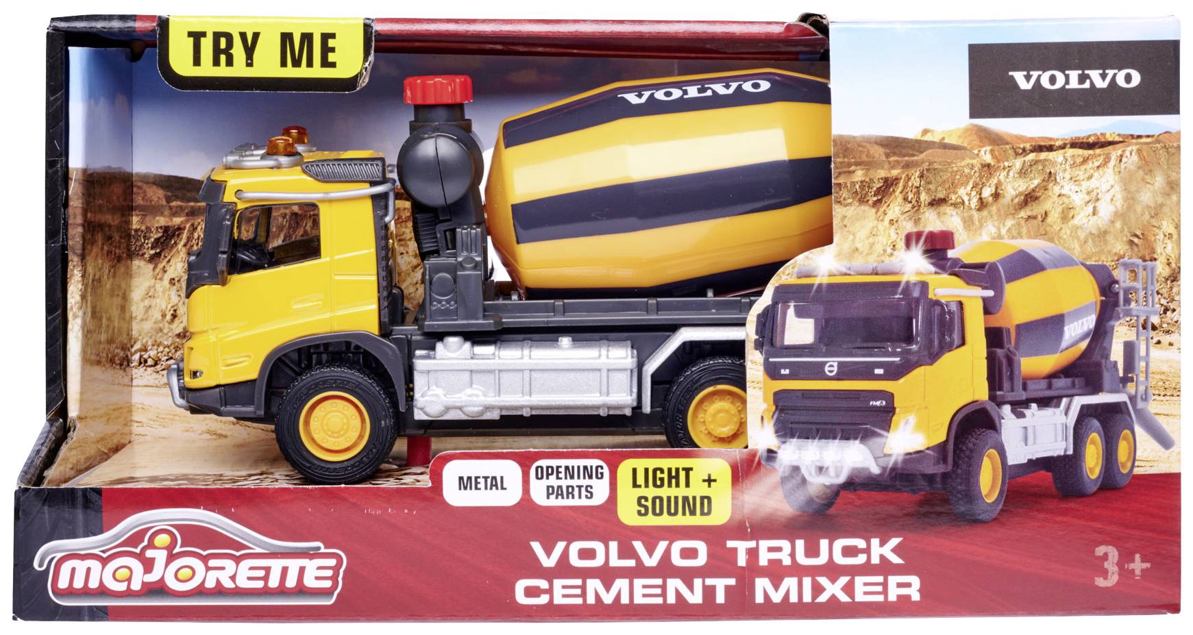 Majorette Volvo Truck Cement Mixer Fertigmodell Baufahrzeug Modell