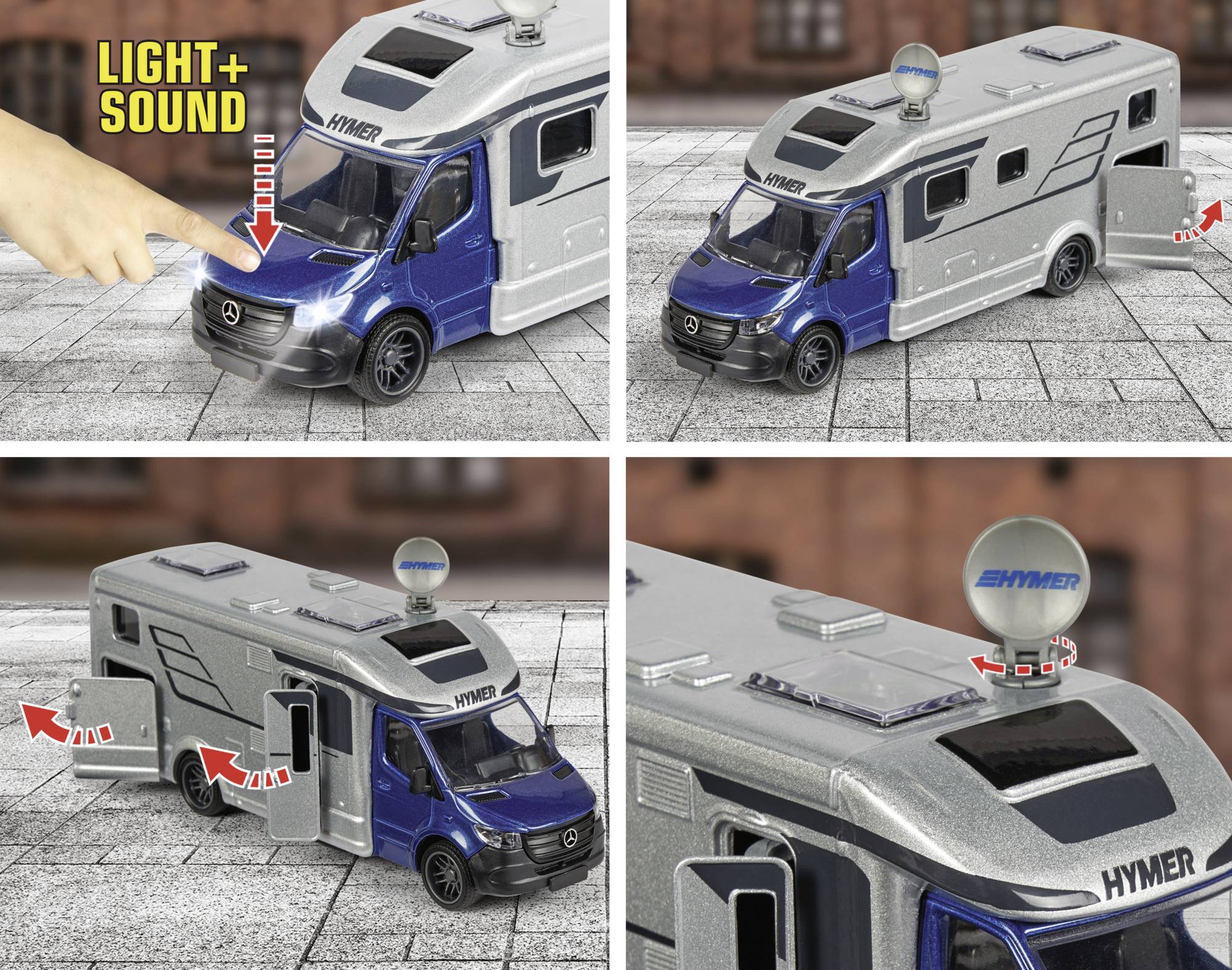 Majorette Hymer B-Class Camper Modellauto