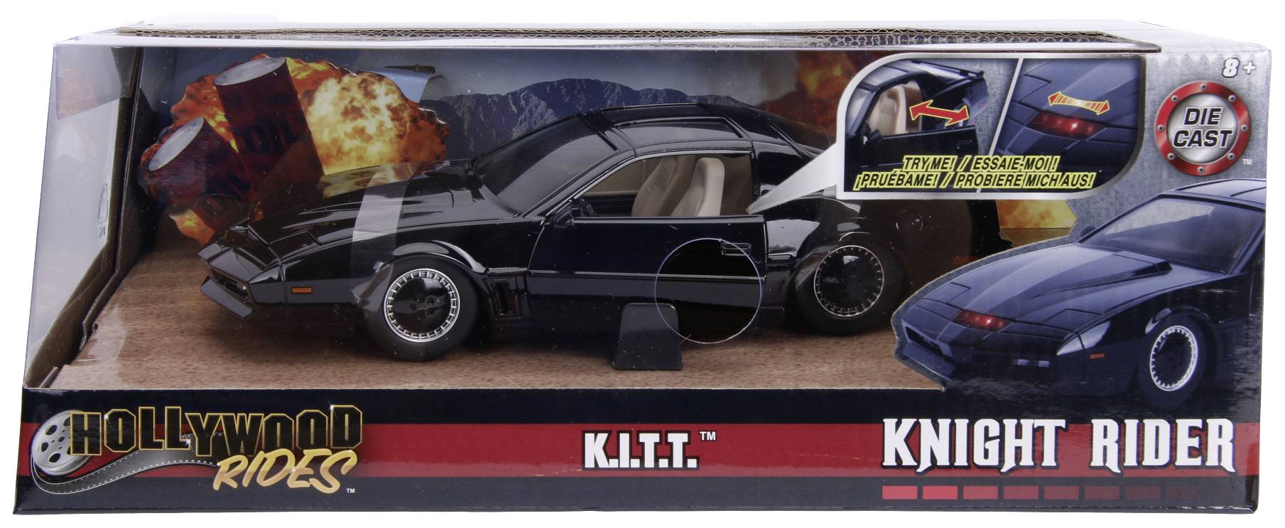 JADA TOYS Knight Rider Kitt 1982 Pontiac Trans AM 1:24 Modellauto