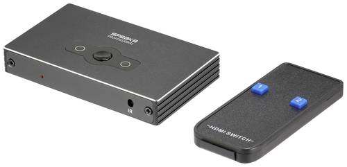 SpeaKa Professional SP-HSW-300 2 Port HDMI-Switch Ultra HD-fähig 7680 x 4320 Pixel