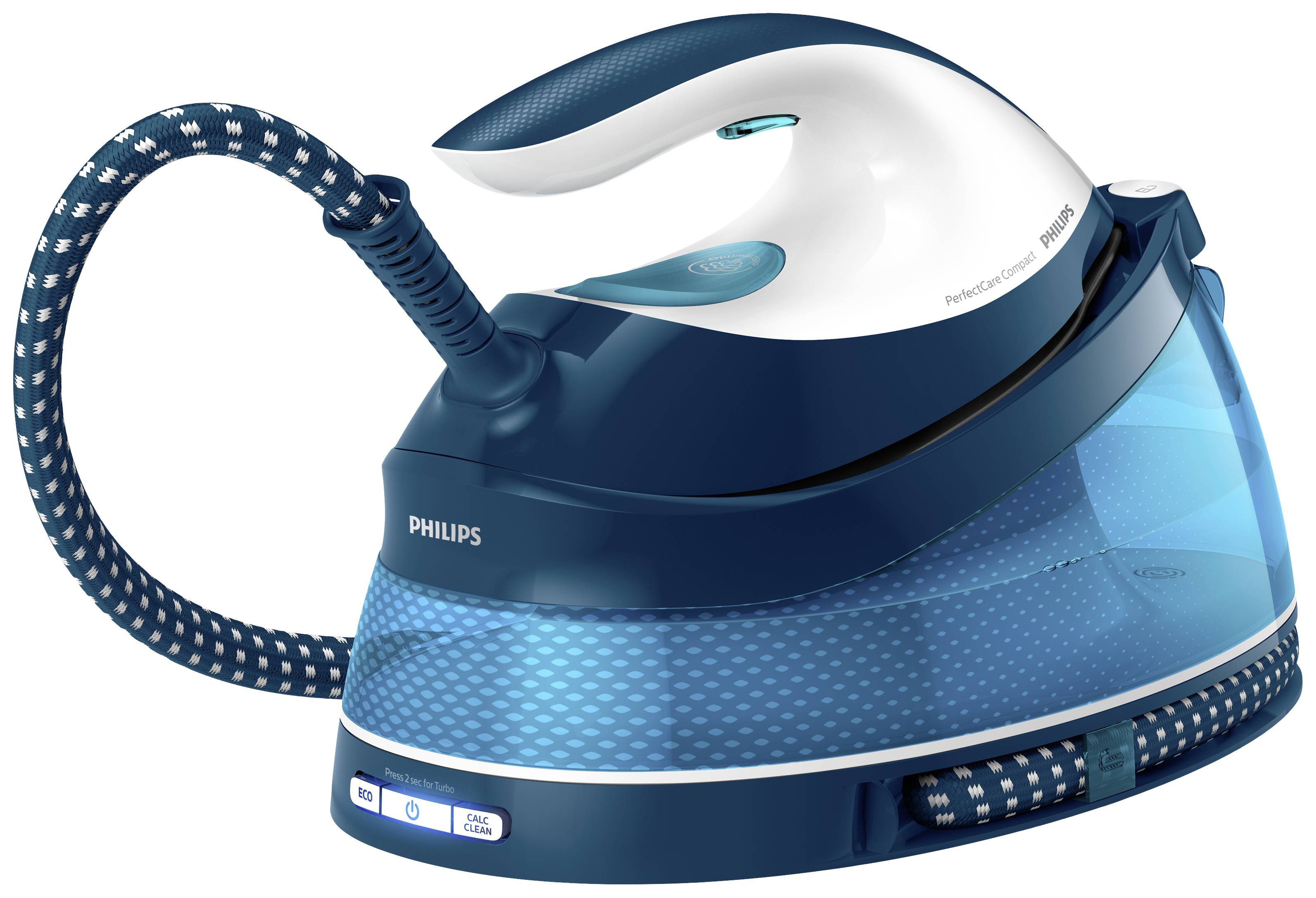 Philips Home PerfectCare Compact GC7840/20 Dampfbügelstation 2400 W Blau-Weiß