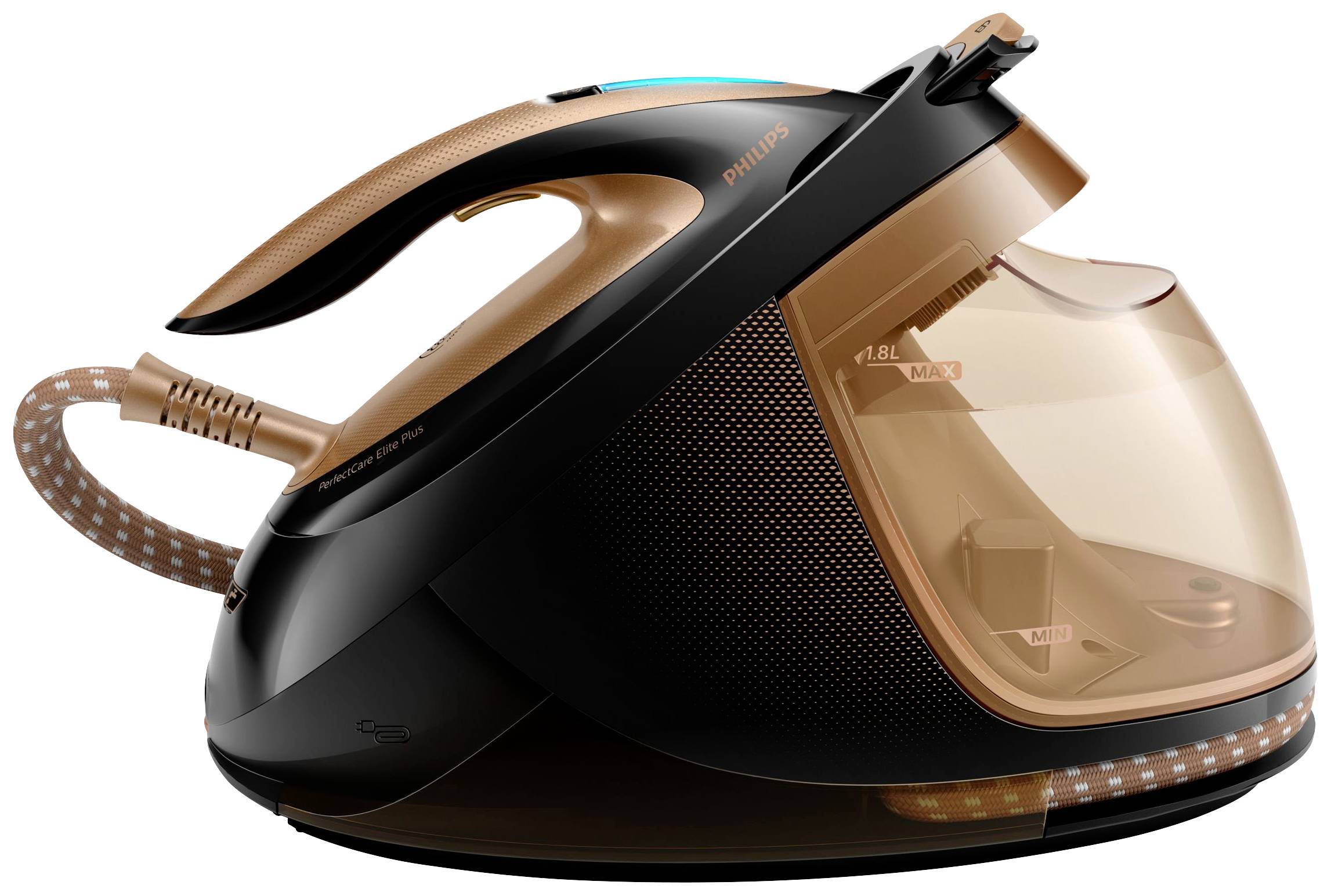 Philips Home PerfectCare Elite Plus GC9682/80 Dampfbügelstation 2700 W Schwarz, Kupfer