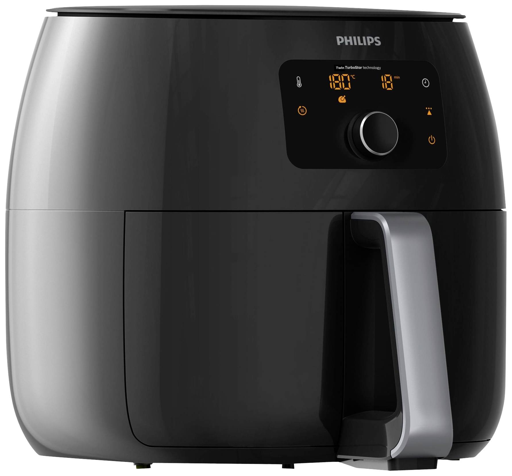 Philips Home Premium XXL HD9650/90 Heißluft-Fritteuse 1.4 kg 2225 W Temperaturvorwahl, Timerfunktion, mit Display Schwarz