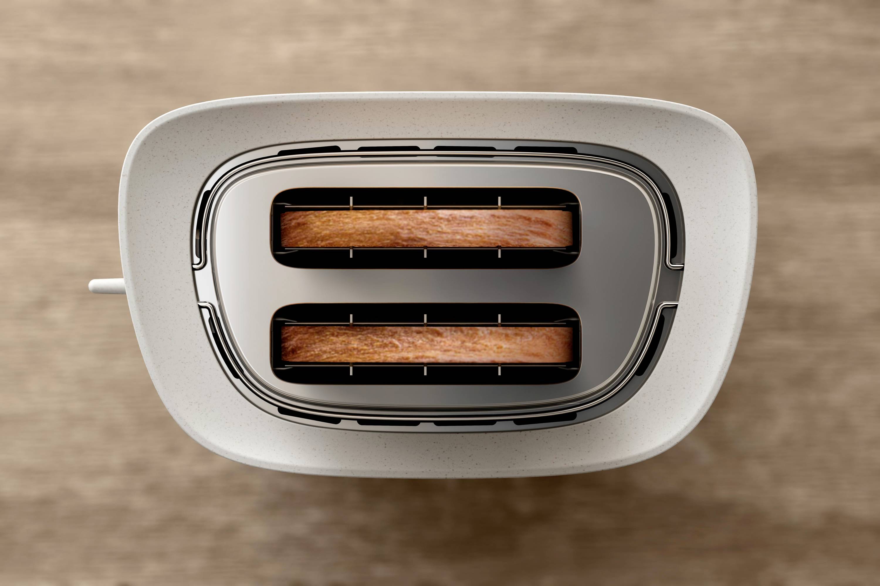 Philips Home Eco Conscious Edition 5000er Serie HD2640/10 Toaster Seidenweiß, Matt