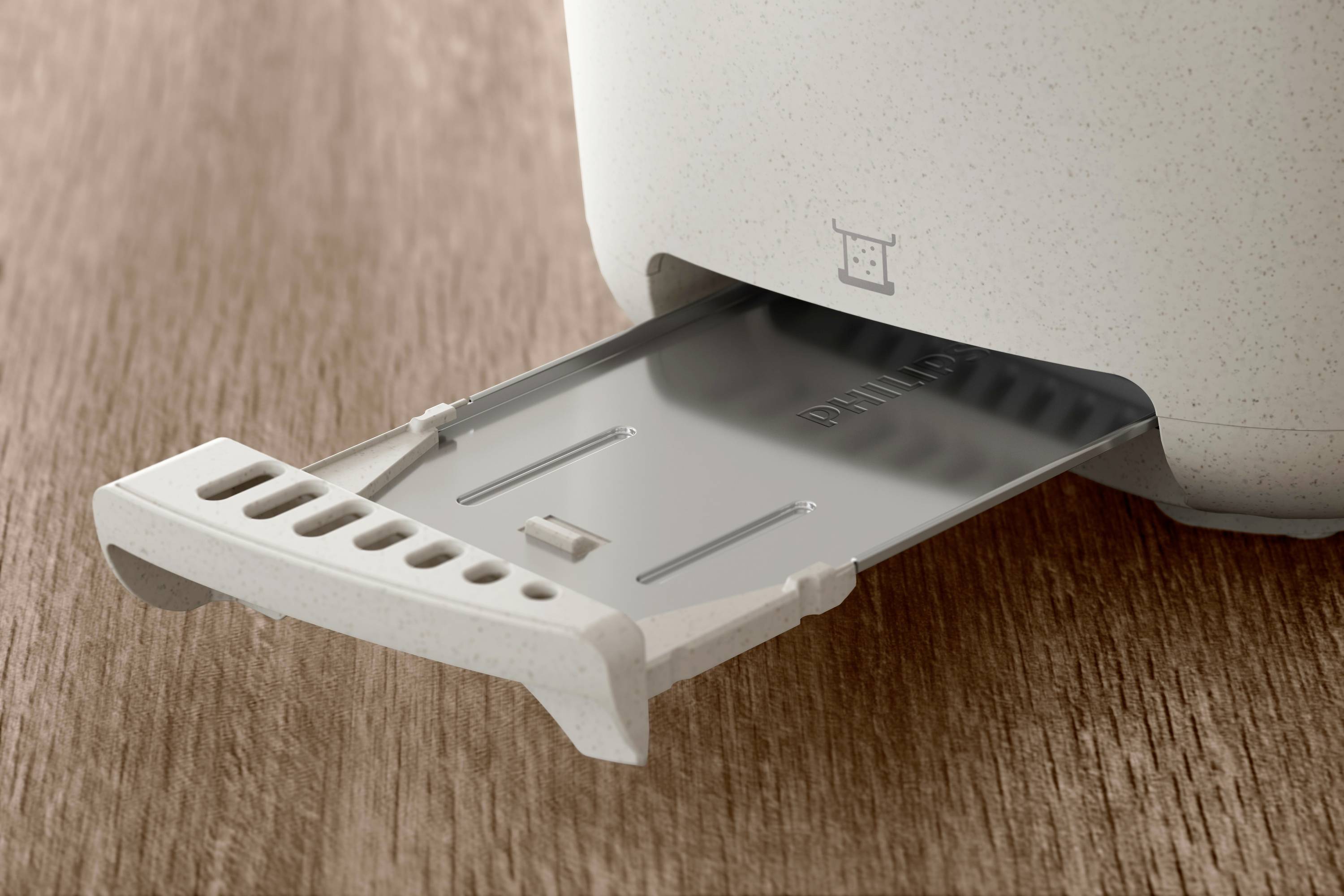 Philips Home Eco Conscious Edition 5000er Serie HD2640/10 Toaster Seidenweiß, Matt