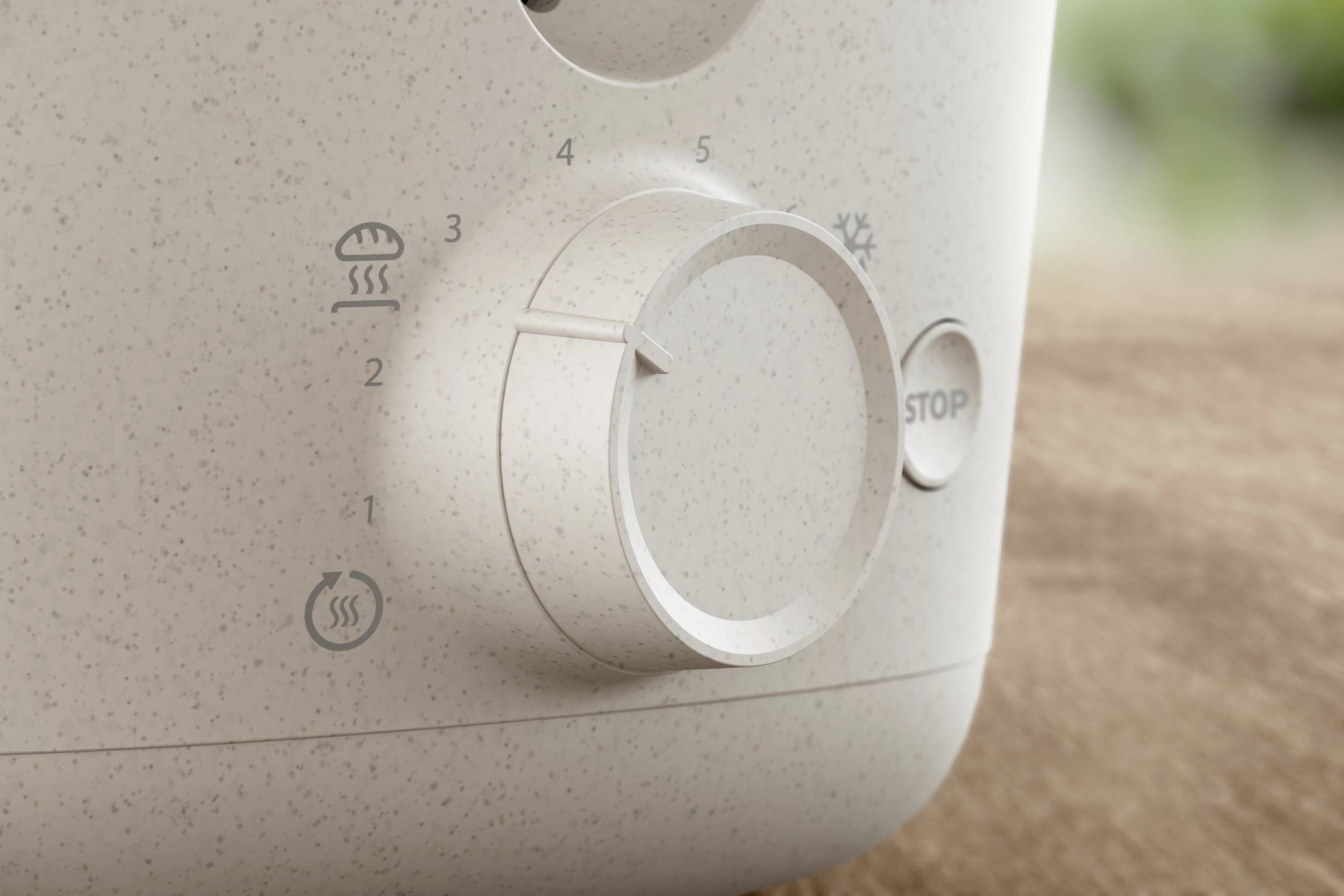 Philips Home Eco Conscious Edition 5000er Serie HD2640/10 Toaster Seidenweiß, Matt