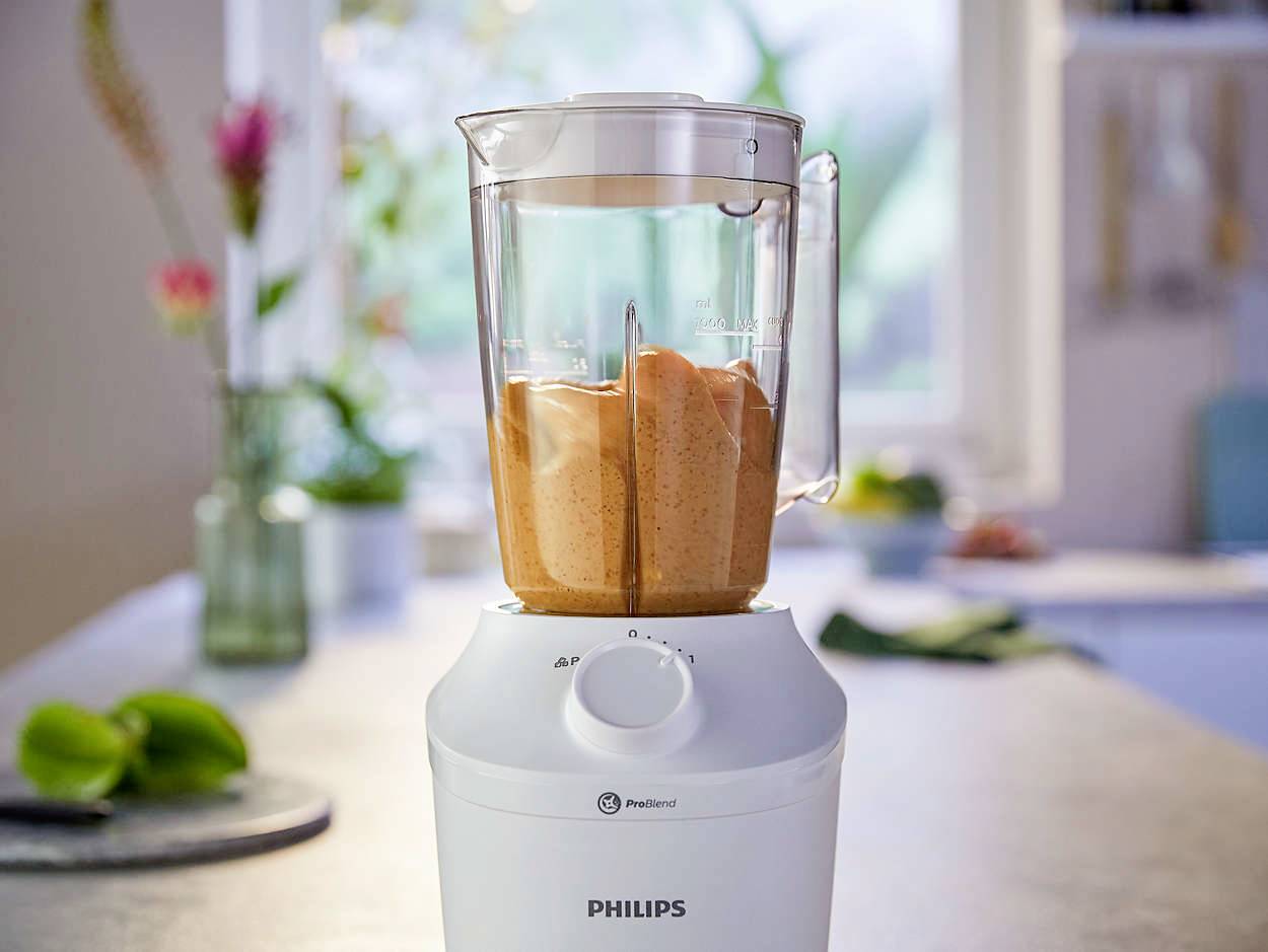 Philips Home 3000 Series HR2041/00 Standmixer 450 W Weiß