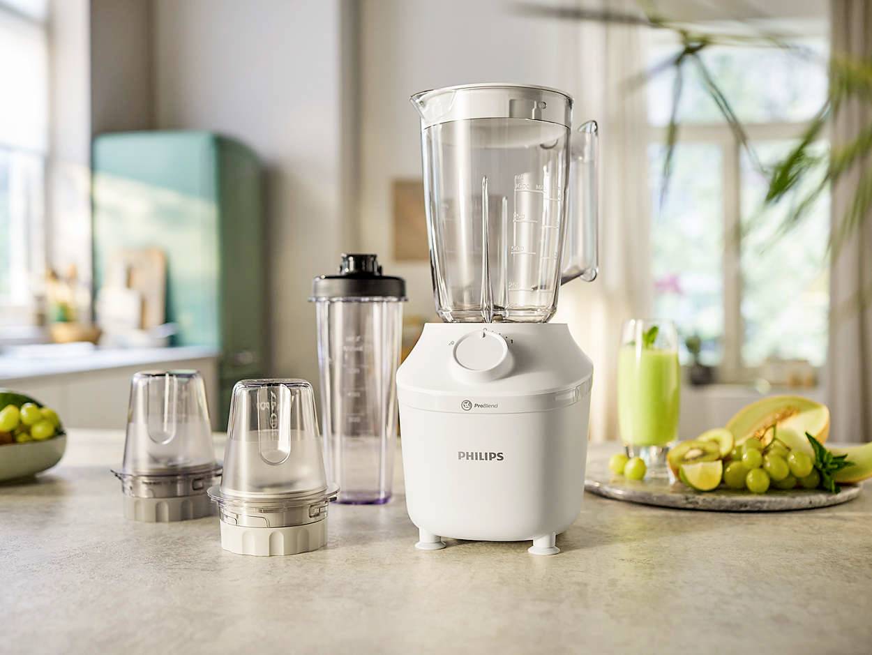 Philips Home 3000 Series HR2041/00 Standmixer 450 W Weiß