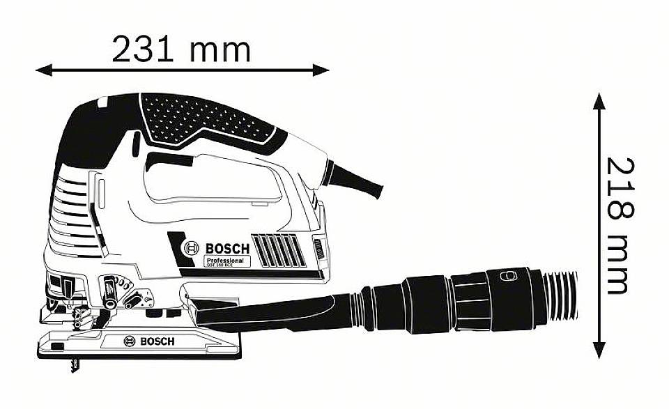 Bosch Professional GST 160 BCE Stichsäge 0.601.518.000 800W