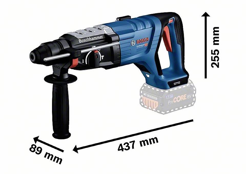 Perforateur Burineur SDS PLUS Bosch GBH 18V-26F - 18V 6Ah - 2,6 J De Force - Livré Avec 2 Batteries Et Chargeur
