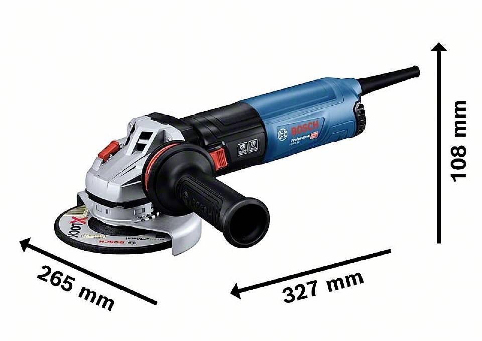 Bosch Professional GWS 14-125 S 0.601.7D0.100 Winkelschleifer 125mm 1400W