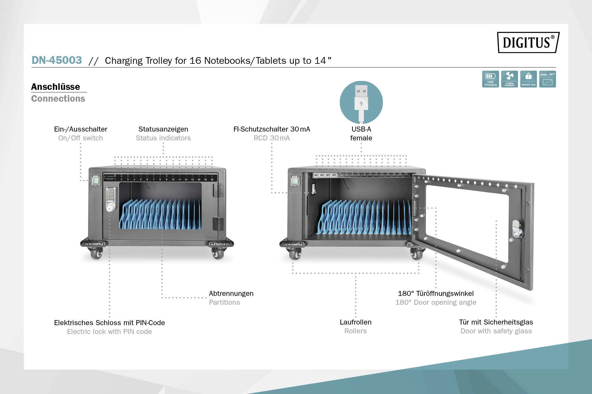 Digitus DN-45003 Lade- und Managementsystem