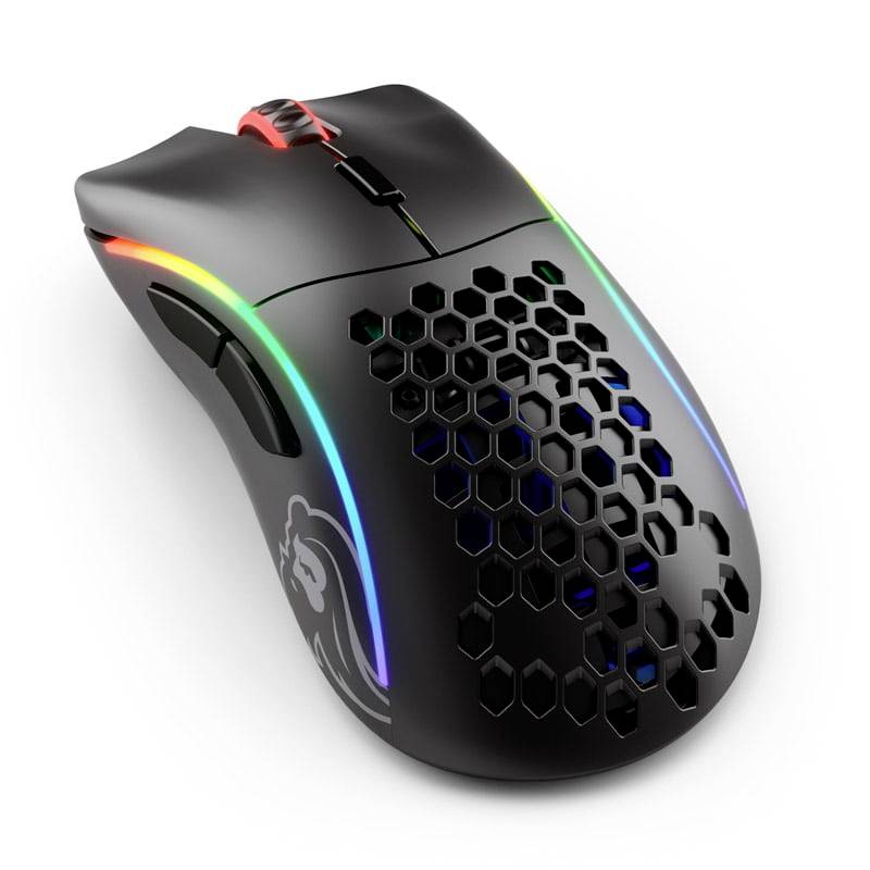 Glorious PC Gaming Race Model D Gaming-Maus Funk Schwarz (matt) 6 Tasten 19000 dpi Beleuchtet
